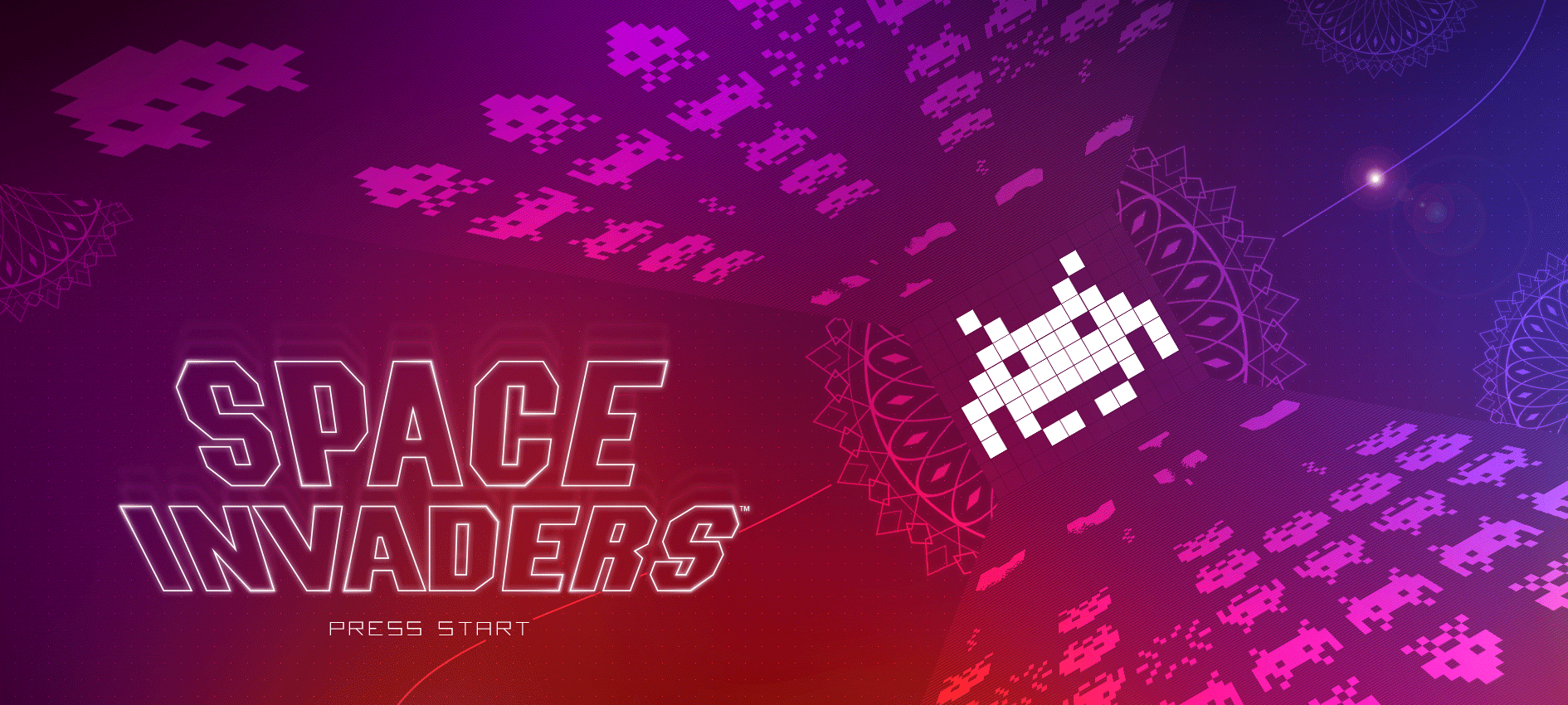Space Invaders with the UFO character