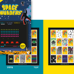 Space Invaders stamp pack